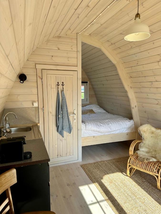 Lodge, Een Super Knus Tiny House, Nabij Vaarwater En Haven! Belt-Schutsloot Εξωτερικό φωτογραφία